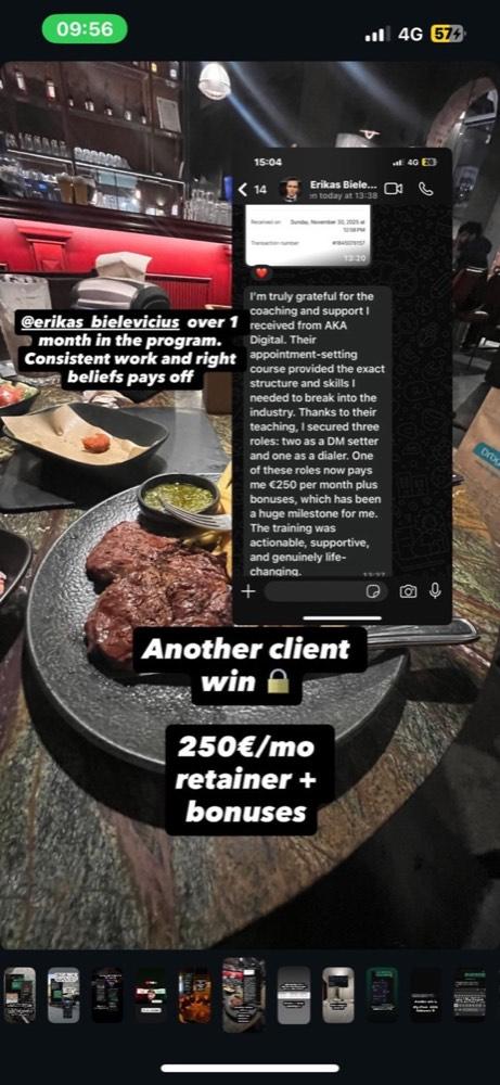 Erikas: 250 EUR per menesi retaineris plius bonusai
