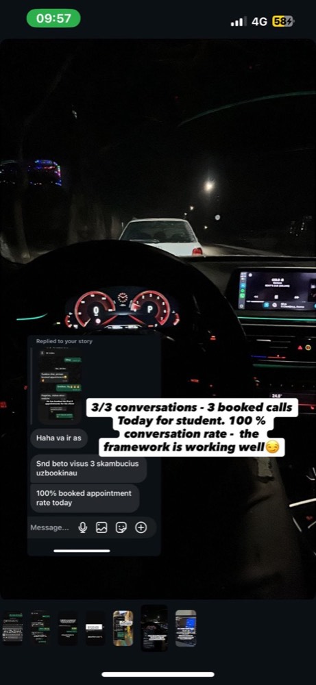 Studentas: 3 is 3 pokalbiu, 3 uzbookinti skambuciai per diena